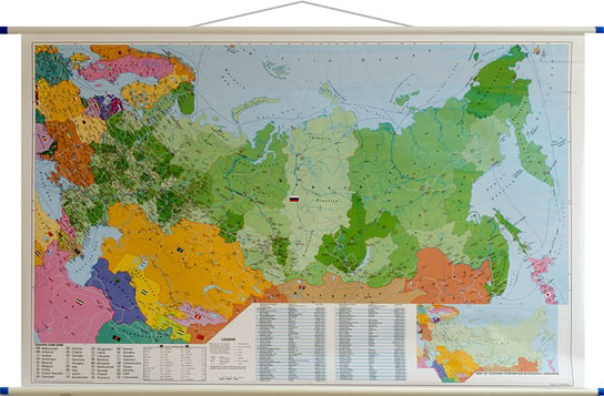 Stiefel, mapa ścienna kody pocztowe Rosja, 1:5 400 000 Stiefel