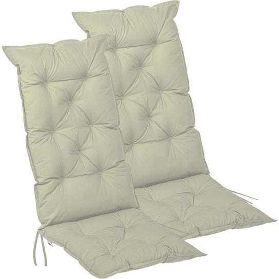 STILISTA Zestaw 2 poduszek na krzesła, 125 x 50 cm, kremowy Stilista