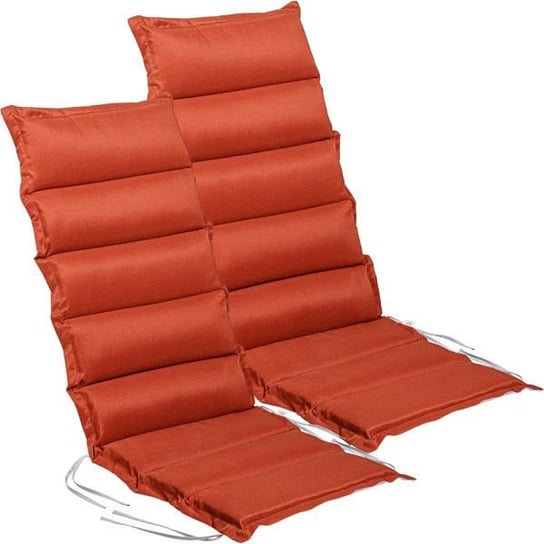 STILISTA Zestaw 2 poduszek na krzesła, terakota / szary Stilista
