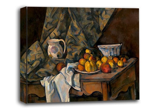 Still Life with Apples and Peaches, Paul Cézanne - obraz na płótnie 40x30 cm Galeria Plakatu