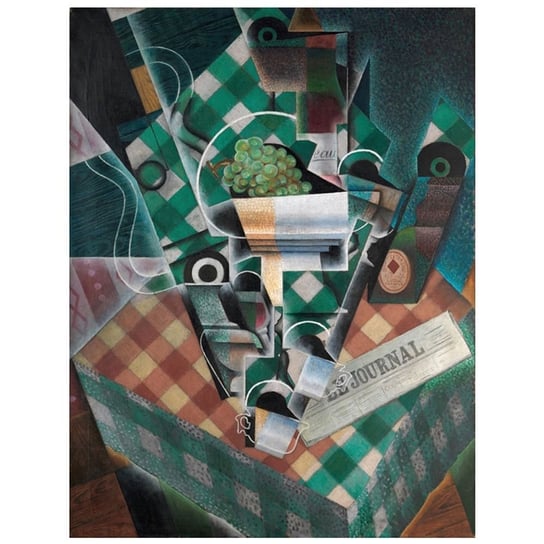 Still Life With Checkered Tablecloth - 50x60 Legendarte