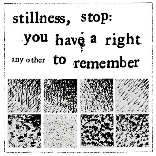stillness, stop: you have a right to remember Any Other