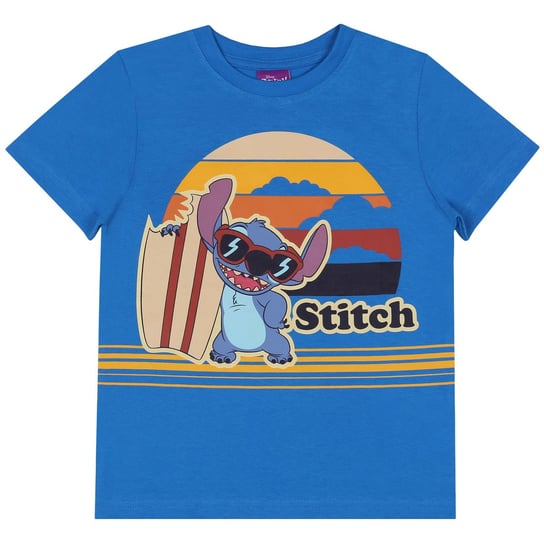 Stitch Disney Koszulka/T-Shirt Niebieski Chłopięcy, Bawełniany 3 Lata 98 Cm Disney