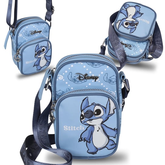 Stitch Disney Saszetka na pasku/ niebieska mini torebka 18x9x12 cm Disney