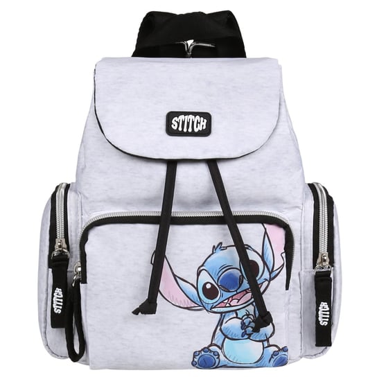 Stitch Disney Szary, Melanżowy Plecak Z Kieszonkami 25X19X20 cm Disney