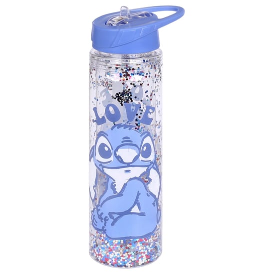 Stitch Disney Transparentna Butelka/bidon ze słomką 550ml 550 ml Disney