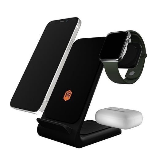 STM ChargeTree Swing - Ładowarka bezprzewodowa 3w1 do iPhone, AirPods i Apple Watch (czarny) Forcetop