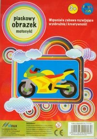 Stnux, zabawka kreatywna Piaskowy obrazek Motocykl Stnux