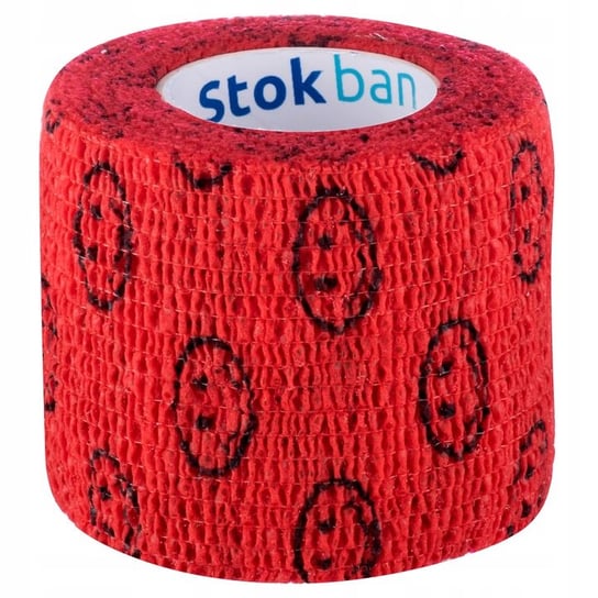 STOCKBAN Bandaż elastyczny samoprzylepny 5cmx4,5m (uśmiech/czerwony) - 1 szt. Other