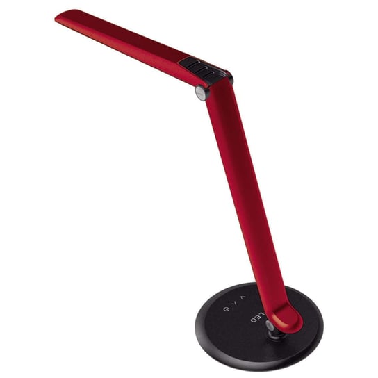Stojąca LAMPA biurkowa K-BL1201 czerwony Kaja stołowa LAMPKA metalowa LED 8W 5300K regulowana czerwona KAJA
