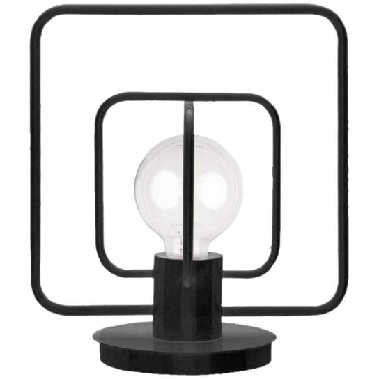 Stojąca LAMPKA biurkowa AURA 50082 Sigma industrialna LAMPA stołowa klatka kwadratowa metalowa czarna Sigma