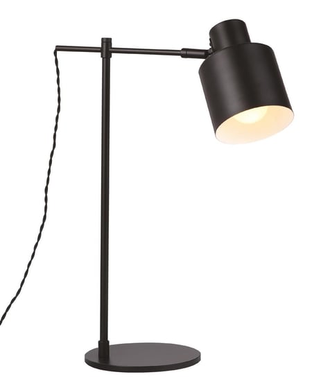 Stojąca LAMPKA biurkowa BLACK T0025 Maxlight gabinetowa LAMPA regulowana czarna MaxLight