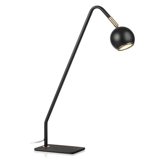 Stojąca LAMPKA biurkowa COCO 107340 Markslojd metalowa LAMPA stołowa regulowana kula ball czarna Markslojd