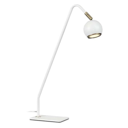 Stojąca LAMPKA biurkowa COCO 107341 Markslojd stołowa LAMPA nocna regulowana kula ball biała Markslojd