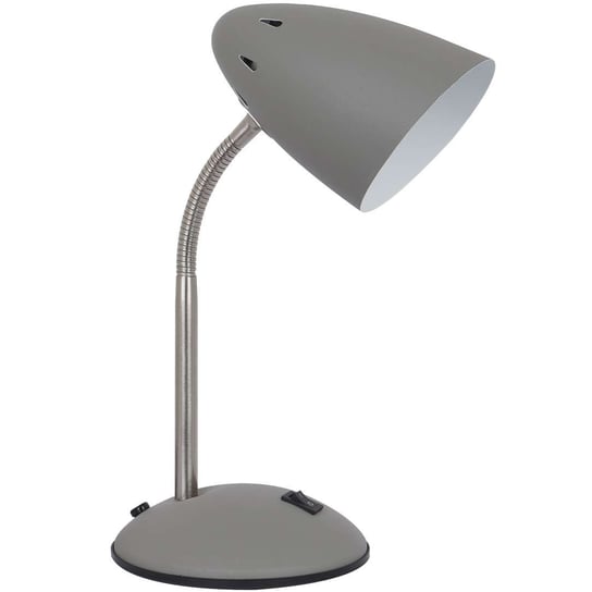 Stojąca LAMPKA biurkowa COSMIC MT-HN2013-GR+S.NICK Italux stołowa LAMPA metalowa szara ITALUX