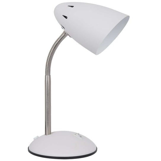 Stojąca LAMPKA biurkowa COSMIC MT-HN2013-WH+S.NICK Italux klasyczna LAMPA metalowa biała ITALUX