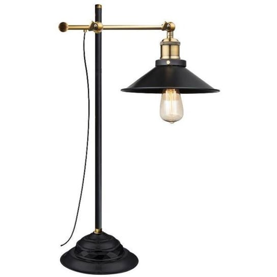 Stojąca Lampka Biurkowa Lenius 15053T Globo Industrialna Lampa Stołowa Loft Czarna Globo