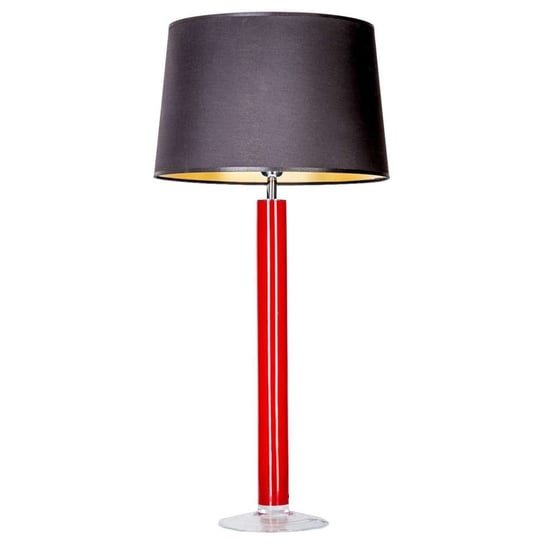 Stojąca LAMPKA nocna FJORD RED L207365227 4Concepts sypialniana LAMPA abażurowa czarna czerwona 4Concepts