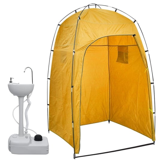 Stojąca umywalka turystyczna z namiotem, szary, 50 Inna marka