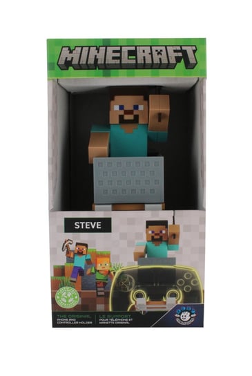 Stojak na kontroler lub telefon Minecraft Steve Cable Guy R.E.S.T Cable Guy