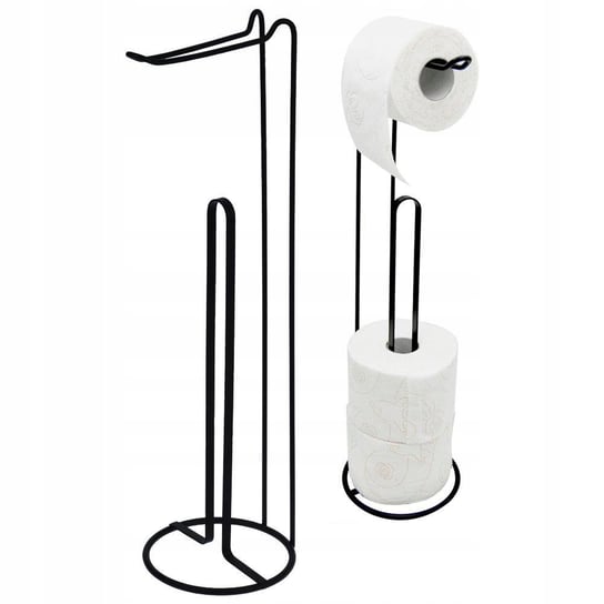 Stojak na papier toaletowy uchwyt czarny loft Bathroom Solutions