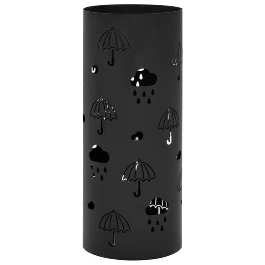 Stojak na parasole MWGROUP stalowy, czarny, 20x48,5 cm vidaXL