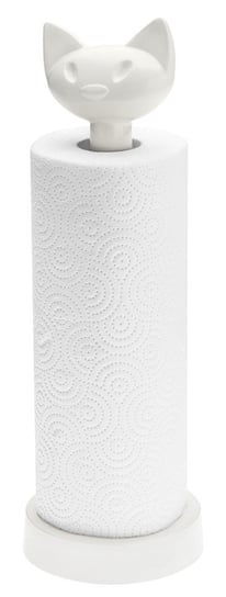 Stojak na ręcznik kuchenny KOZIOL Miauo, biały, 13 cm Koziol