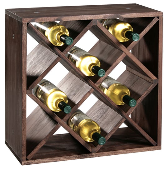 Stojak na wino KESPER, brązowy, 50x25x50 cm Kesper