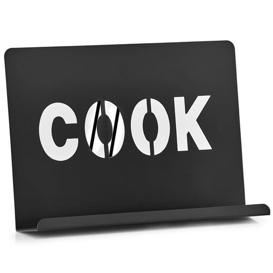 Stojak pod książkę kucharską ZELLER Cook, czarny, 20x29x6 cm Zeller
