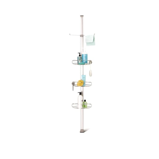 Stojak regulowany prysznicowy SIMPLEHUMAN, 32,3x22,1x274 cm, srebrny Simplehuman