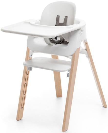Stokke Steps - innowacyjne krzesełko do karmienia zestaw | Natural White Stokke