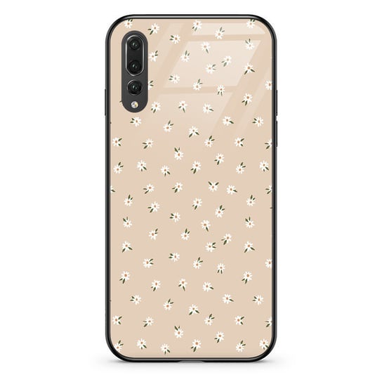 Stokrotki Mini Beż - P20 Pro Etui Szklane [Tif 50A] PieceofCase