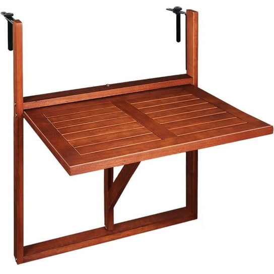 Stół Balkonowy Podwieszany Drewniany Składany wideShop