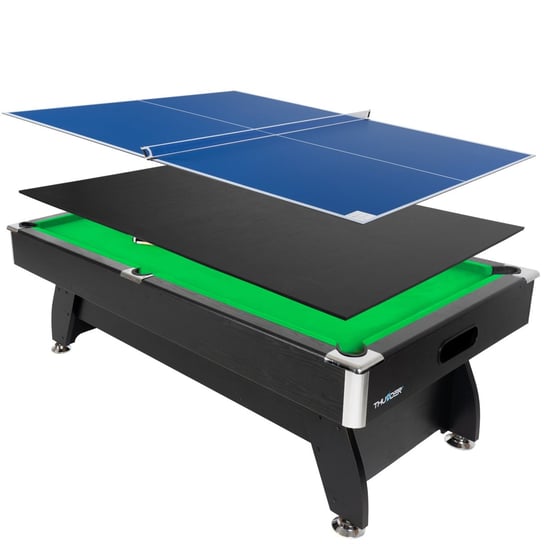 Stół bilardowy z nakładką ping pong/jadalna 7FT - THUNDER BOLD-BLACK Thunder