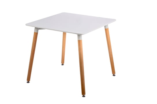Stół COZY ZONE Celtis, biało-brązowy, 73,5x80x80 cm Cozy Zone