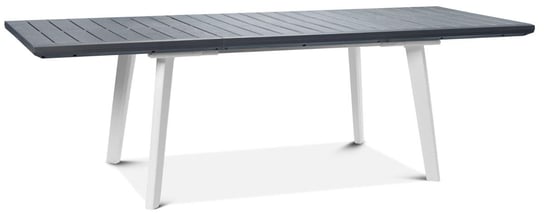 Stół CURVER Torino, ciemnoszaro-biały, 74x160-240x100 cm Curver