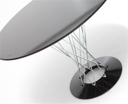 Stół D2 DESIGN Cyklon, czarno-srebrny, 72x100 cm D2.DESIGN