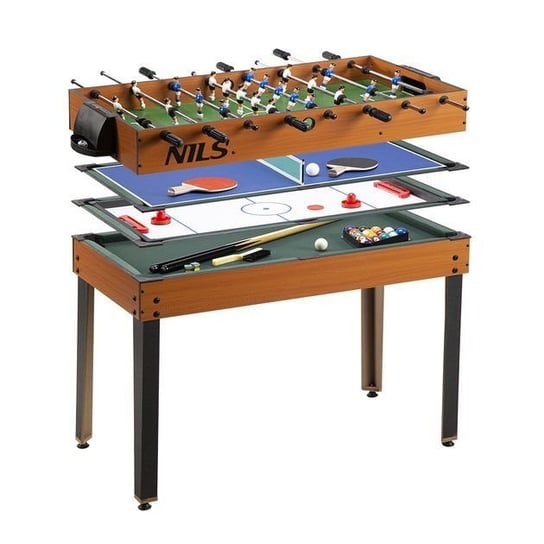 Stół do gier 4w1: cymbergaj, piłkarzyki, ping-pong, bilard NILS NILS Extreme