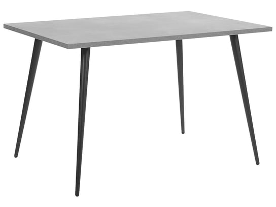 Stół do jadalni 120 x 80 cm efekt betonu z czarnym SANTIAGO Beliani