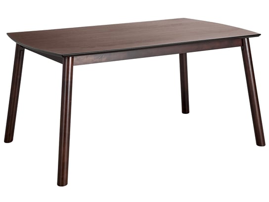 Stół do jadalni 150 x 90 cm ciemne drewno ELBA Beliani