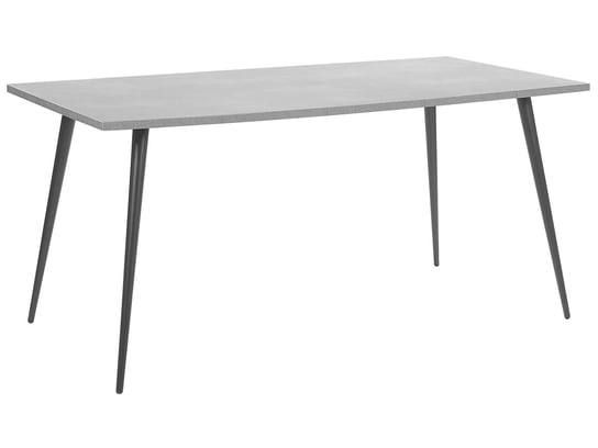 Stół do jadalni 160 x 80 cm efekt betonu z czarnym SANTIAGO Beliani
