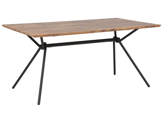 Stół do jadalni 160 x 90 cm ciemne drewno AMSTERDAM Beliani
