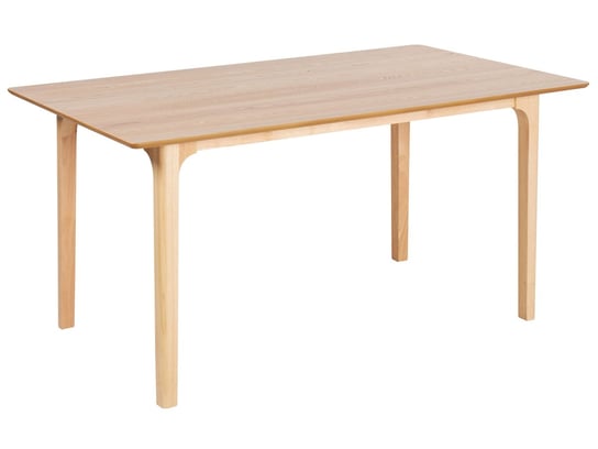 Stół do jadalni 160 x 90 cm jasne drewno DELMAS Beliani
