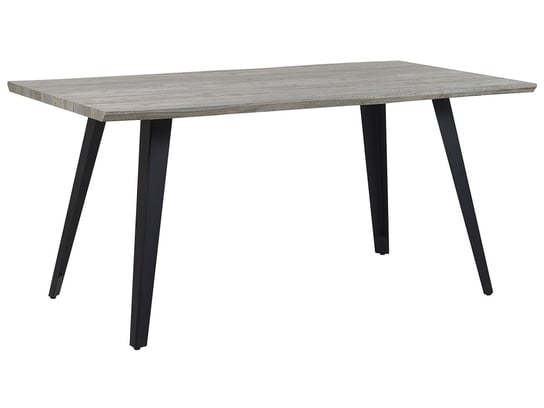 Stół do jadalni 160 x 90 cm szare drewno WITNEY Beliani