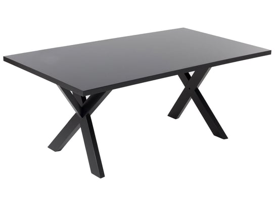 Stół do jadalni 180 x 100 cm czarny LISALA Beliani