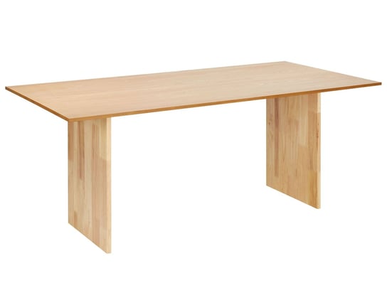 Stół do jadalni 180 x 90 cm jasne drewno MOORA Beliani