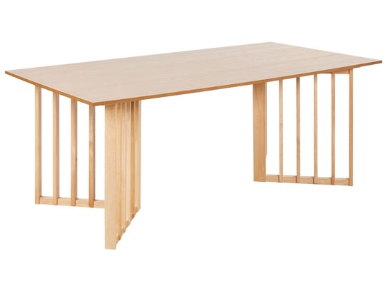 Stół do jadalni 200 x 100 cm jasne drewno LEANDRA Beliani