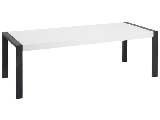 Stół do jadalni 220 x 90 cm biało-czarny ARCTIC I Beliani