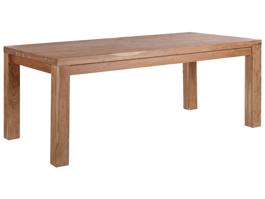 Stół do jadalni akacjowy 180 x 90 cm jasne drewno TESA Beliani