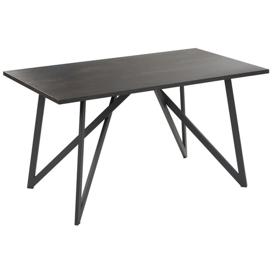 Stół do jadalni Annika, 140x80 cm, czarna Beliani